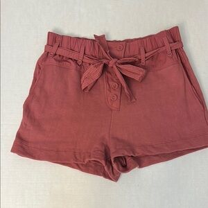 ULLA JOHNSON LOU LOU TERRY SHORTS PINK SIZE 8